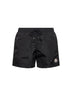 Black logo patch swim shorts