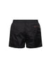 Black logo patch swim shorts