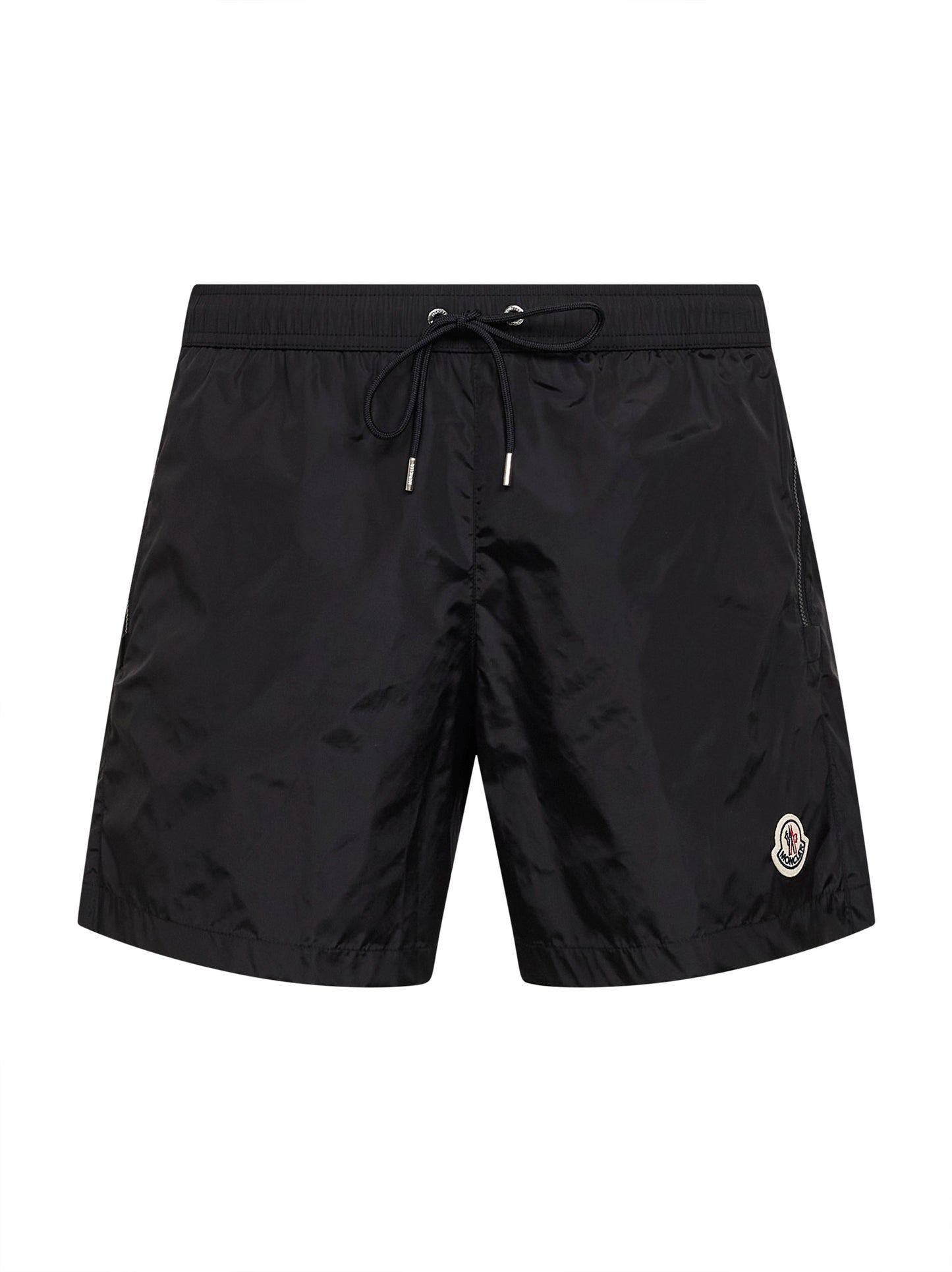 Shorts da mare in nylon technique nero con logo