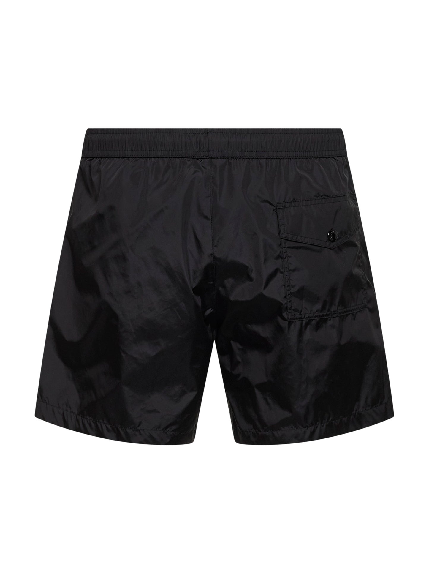 Shorts da mare in nylon technique nero con logo