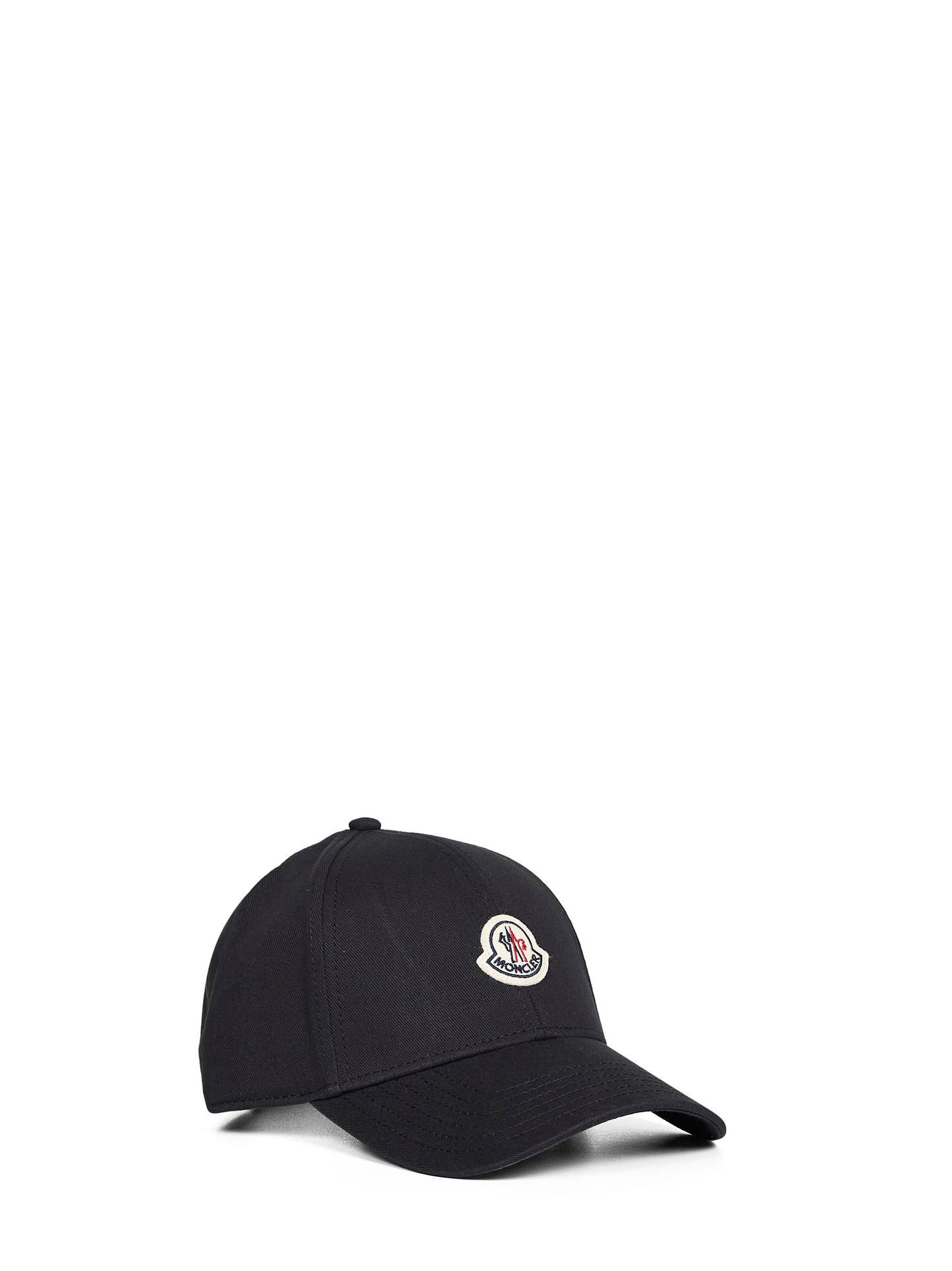 Cappello da baseball in gabardine di cotone nero