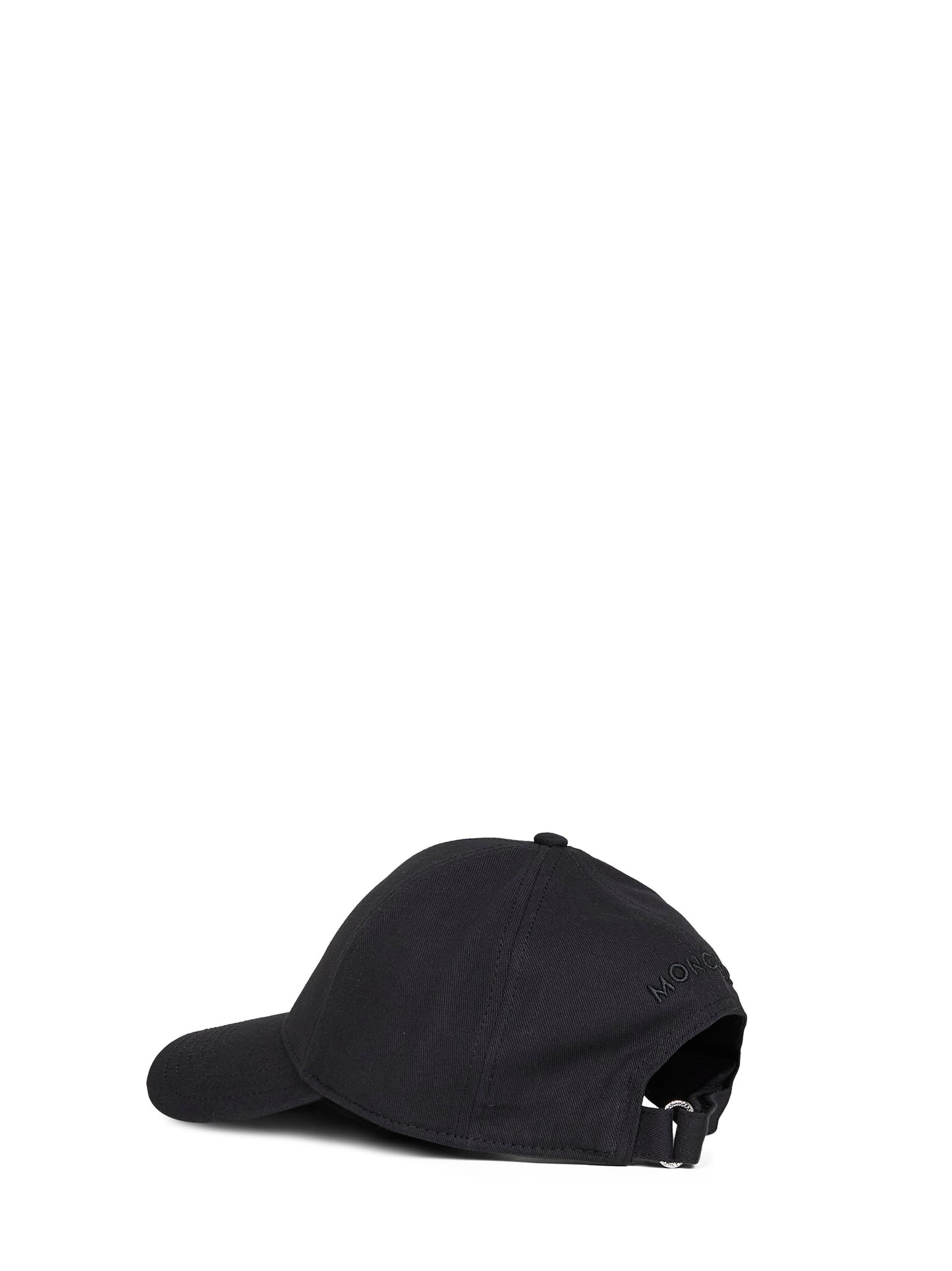 Cappello da baseball in gabardine di cotone nero