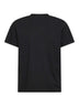 T-shirt in jersey di cotone nero con logo