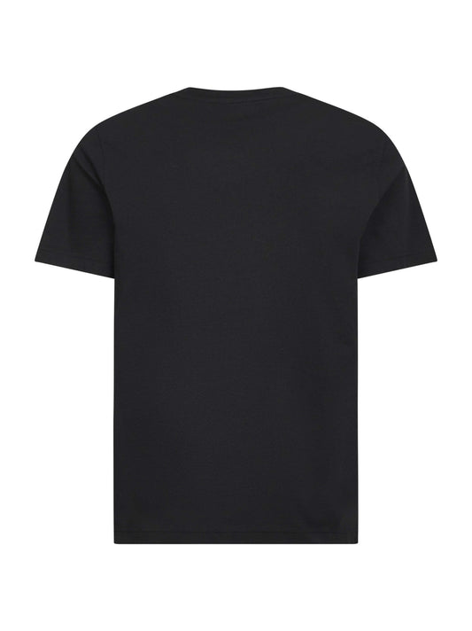 T-shirt in cotone nero con stampa logo