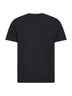 T-shirt in cotone nero con stampa logo