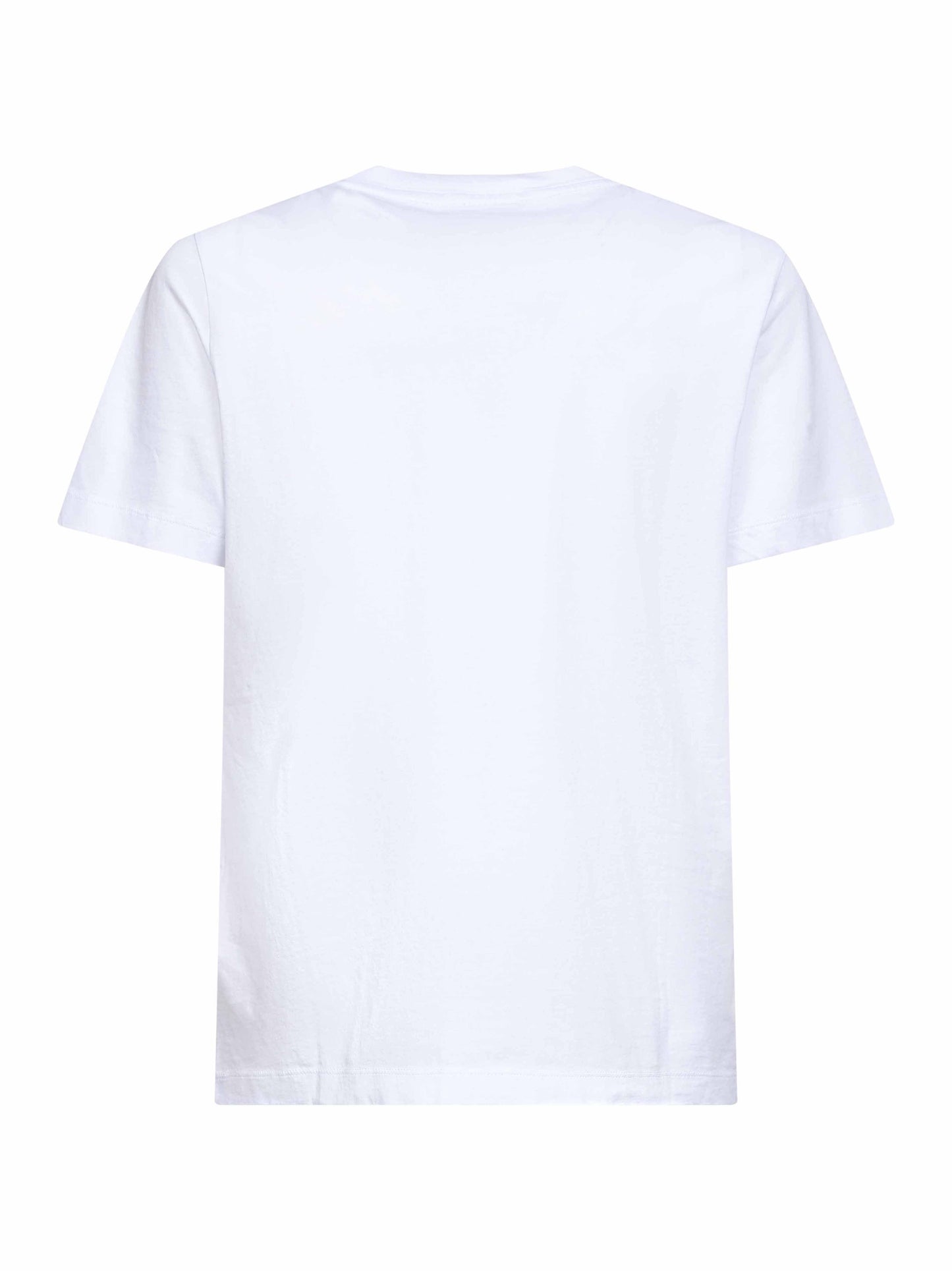 Set da tre T-shirt in cotone bianco con patch logato