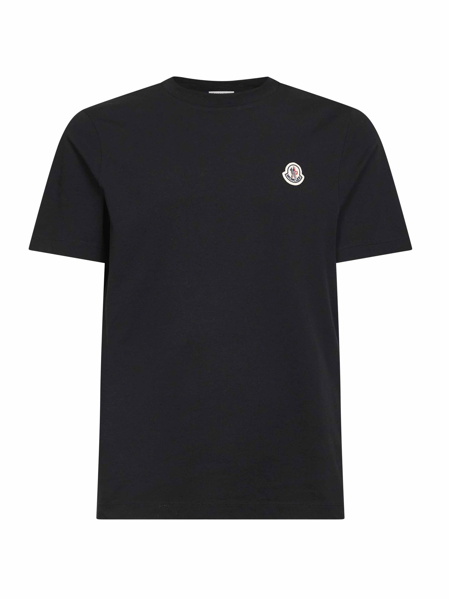 Set da tre T-shirt in cotone nero con patch logato