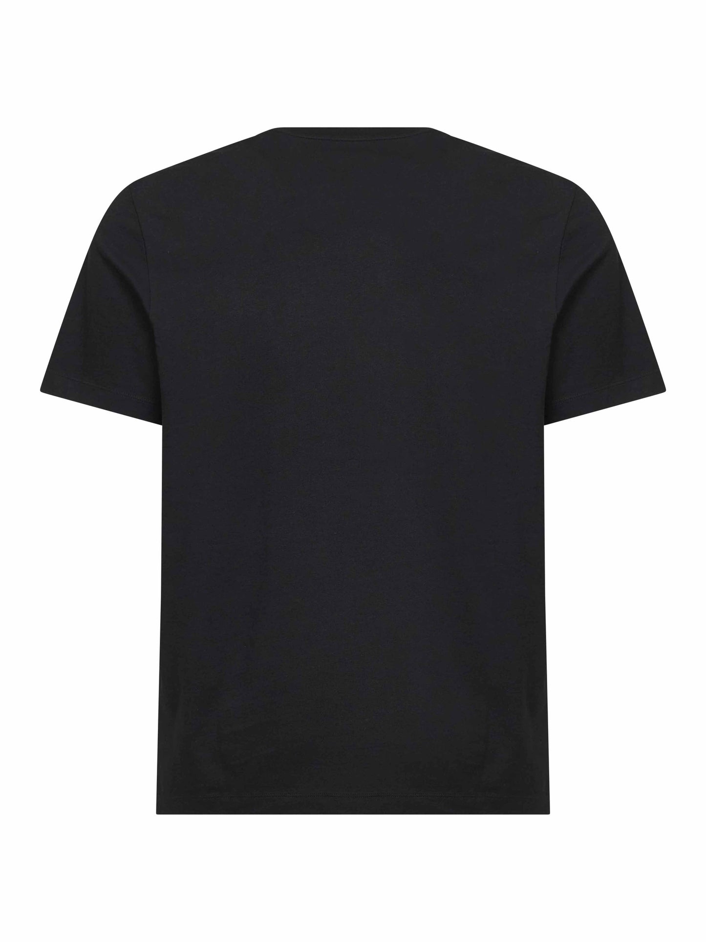 Set da tre T-shirt in cotone nero con patch logato