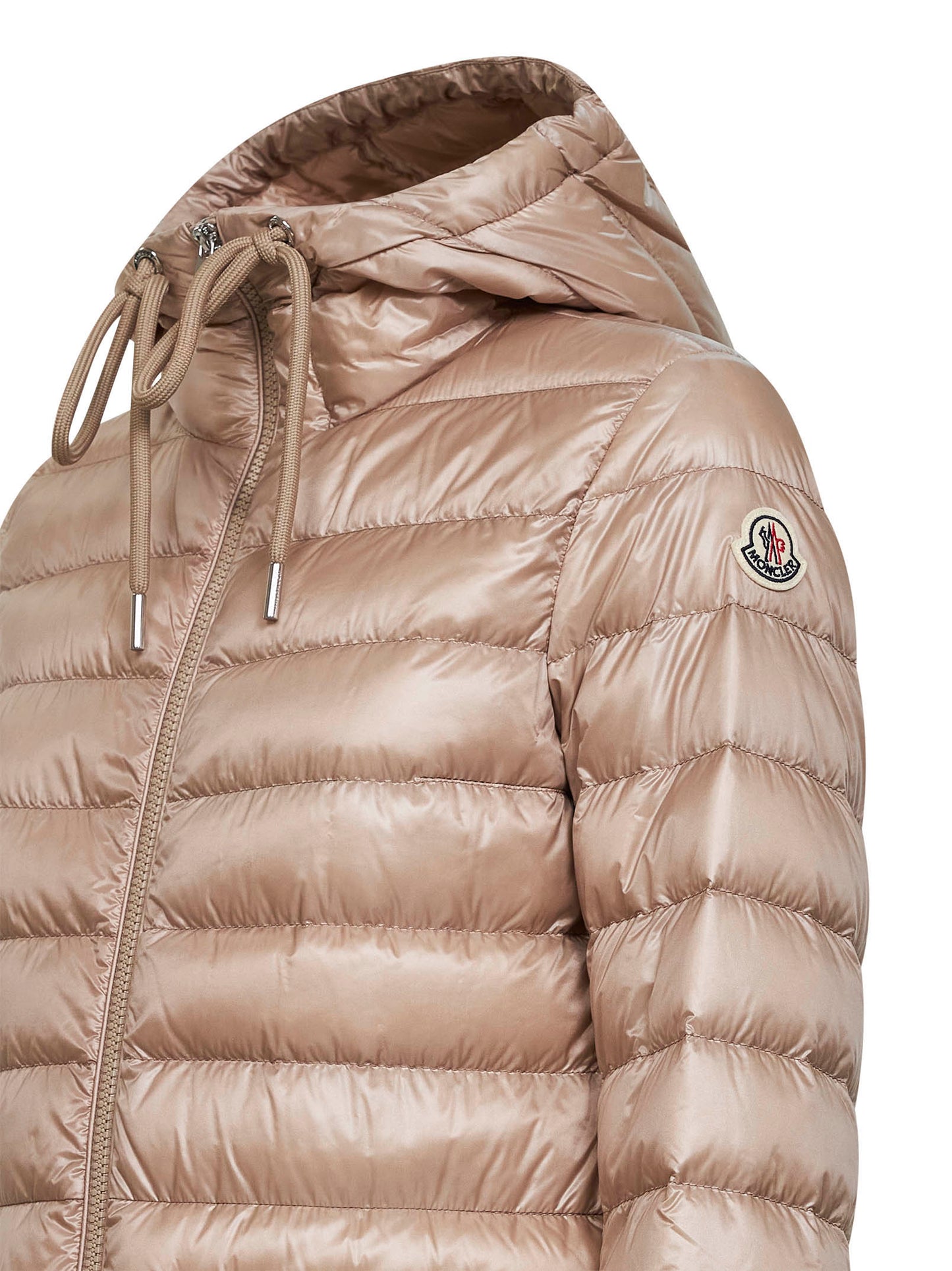 Piumino corto con cappuccio Jasmin beige