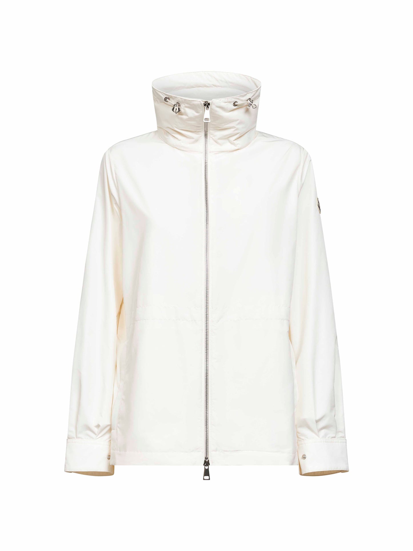 Beige Enette hooded short parka