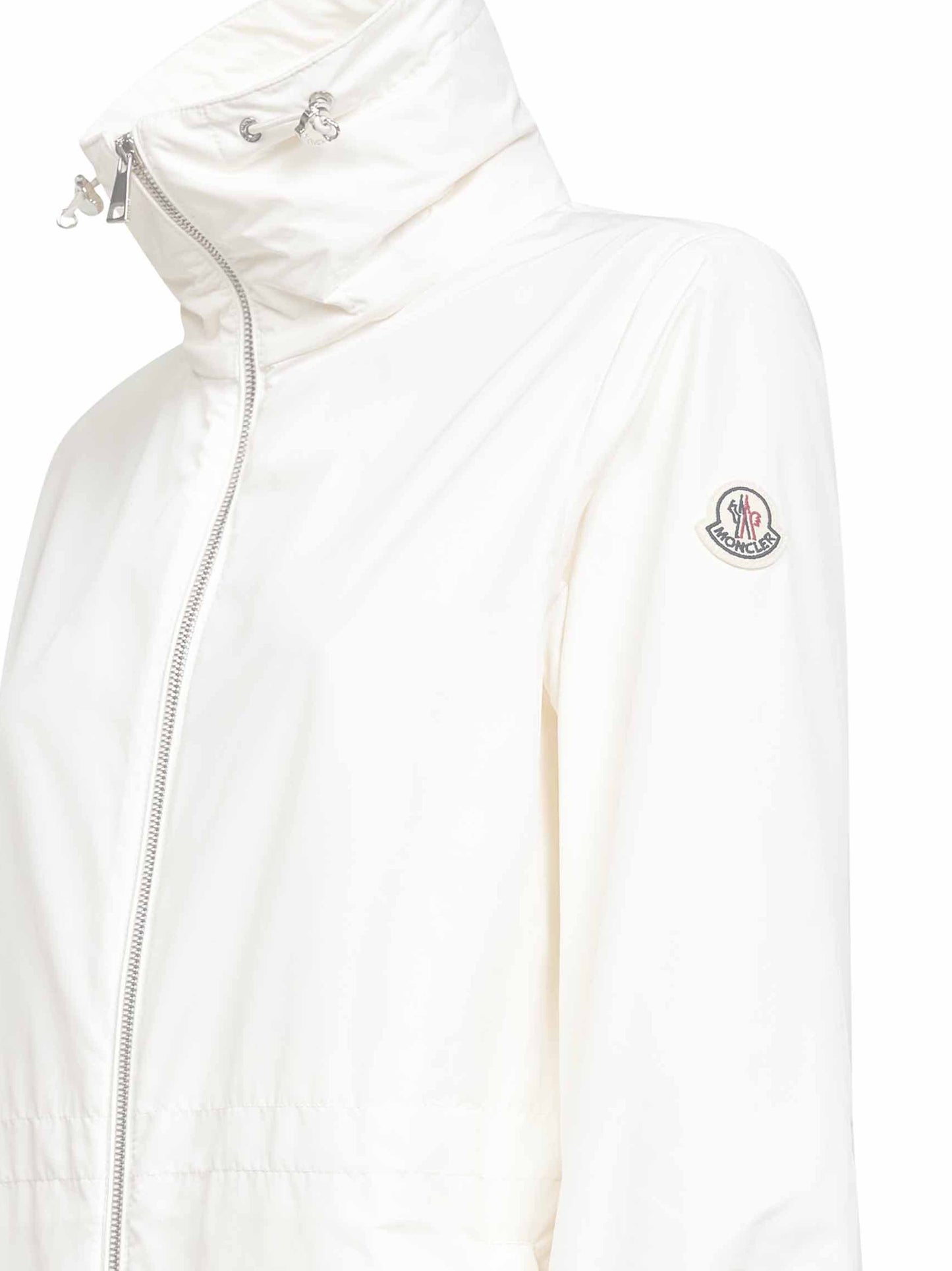 Beige Enette hooded short parka