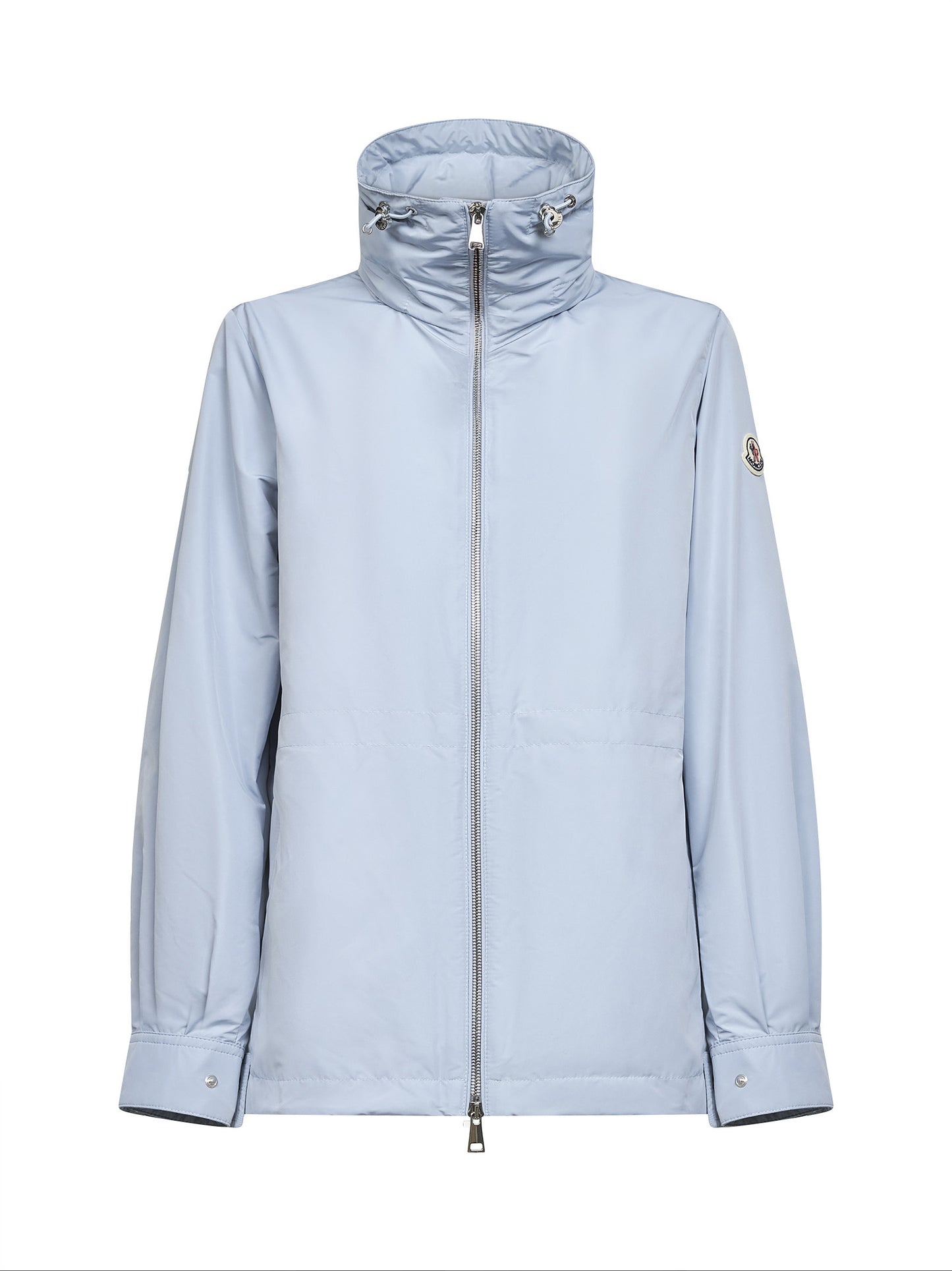 Light blue Enette hooded short parka