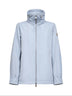 Light blue Enette hooded short parka