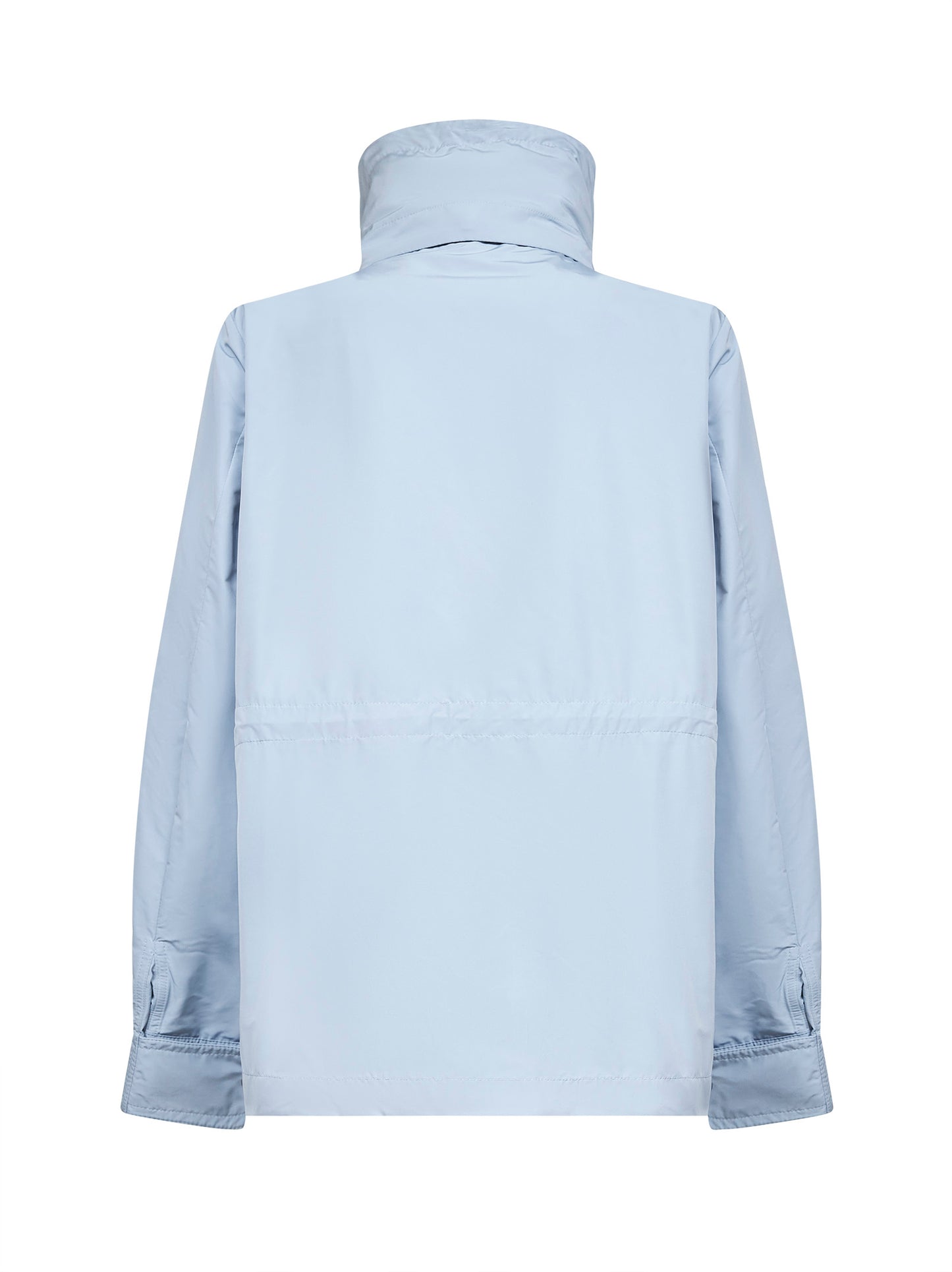 Light blue Enette hooded short parka