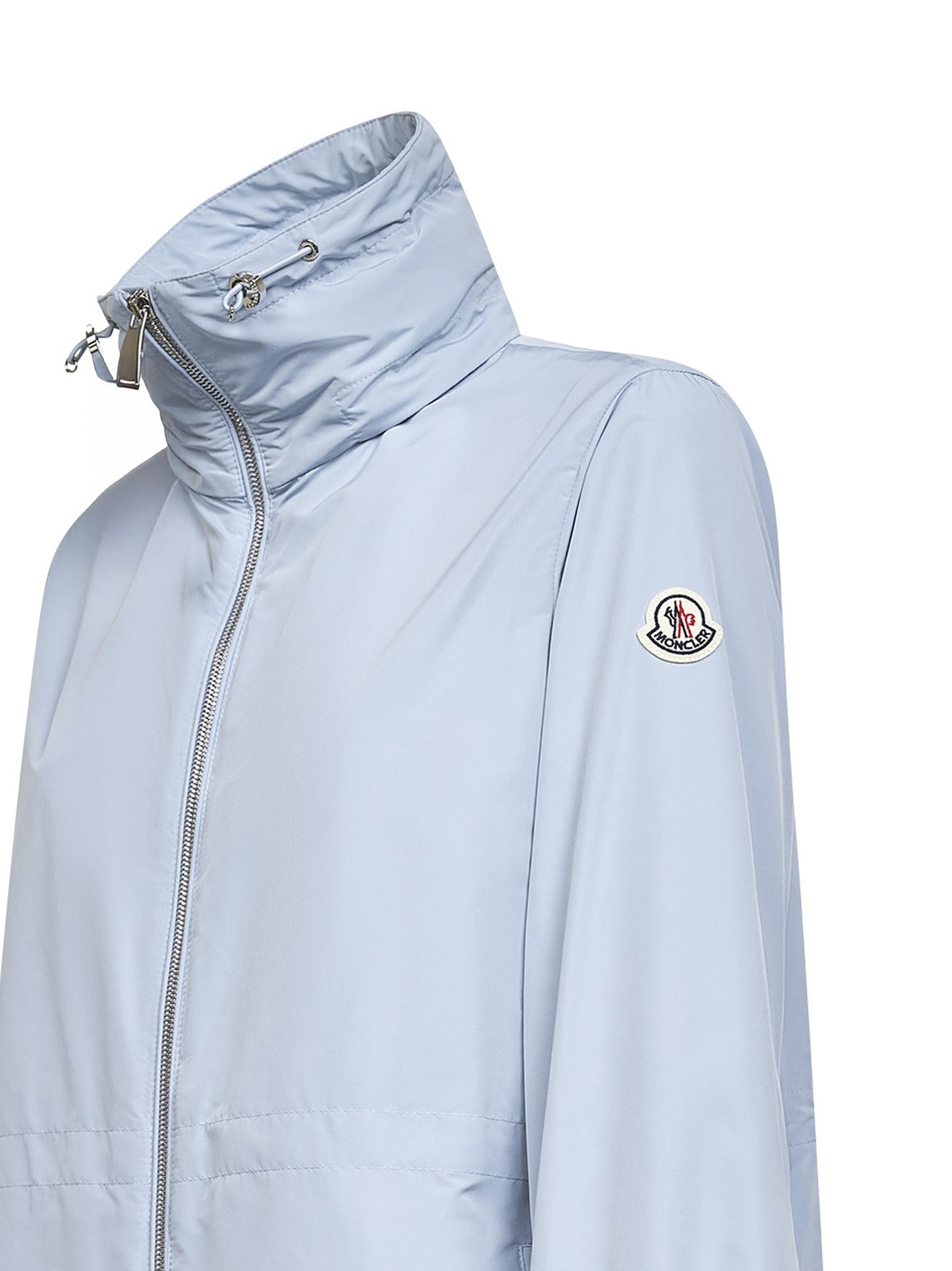 Light blue Enette hooded short parka