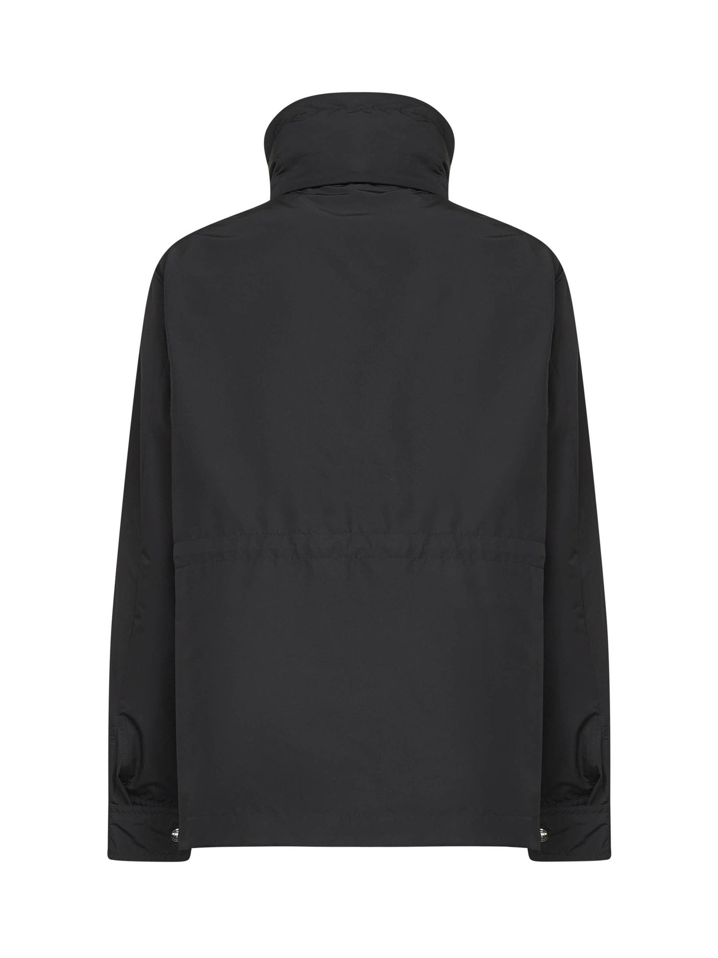 Black Enette hooded short parka