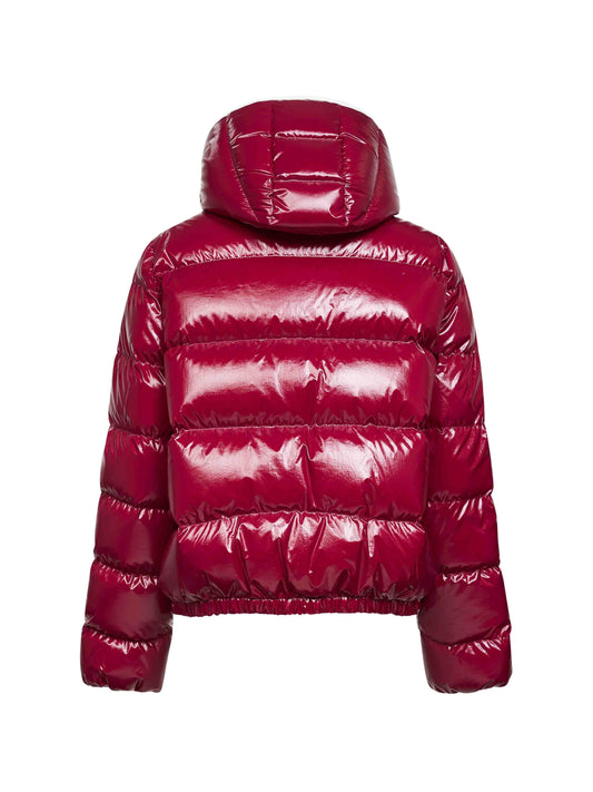 Red Andro hooded short down jacket