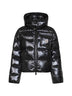 Black Andro hooded short down jacket