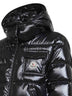 Black Andro hooded short down jacket