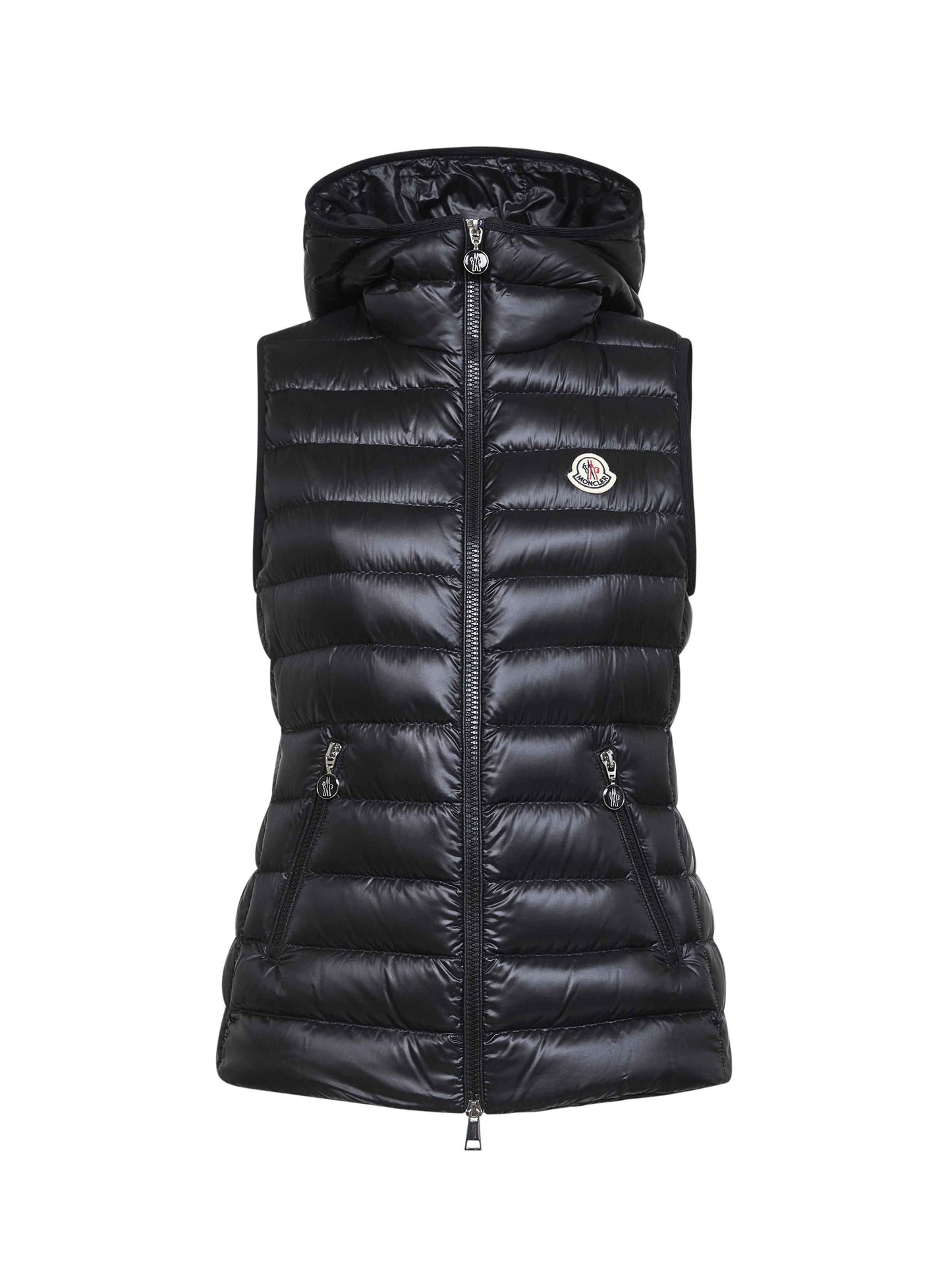 Black Glycosse hooded padded vest