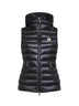 Black Glycosse hooded padded vest