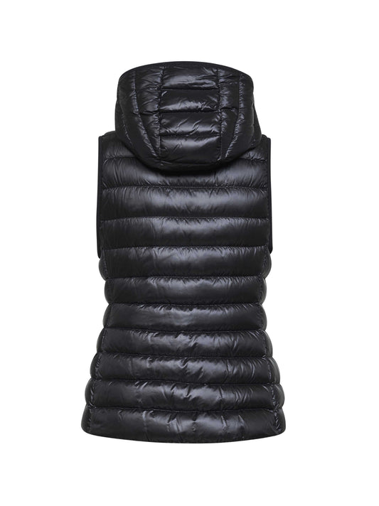 Black Glycosse hooded padded vest