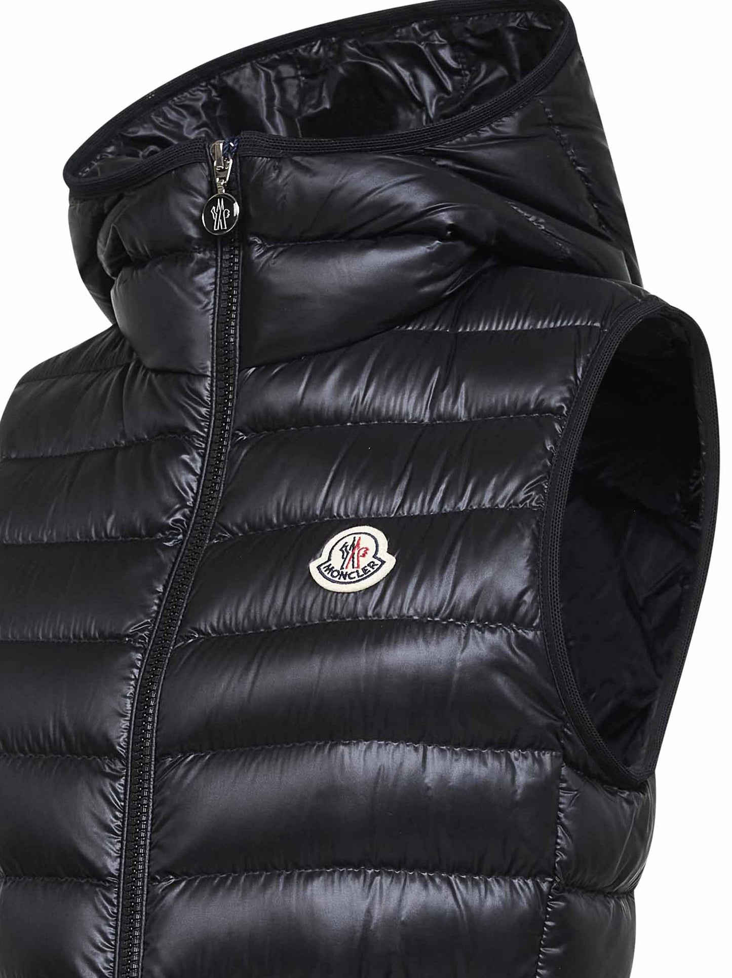 Black Glycosse hooded padded vest
