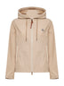 Giacca con cappuccio Sarracenia beige chiaro