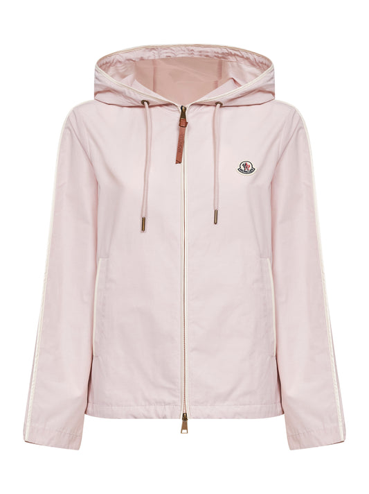 Giacca con cappuccio Sarracenia rosa chiaro