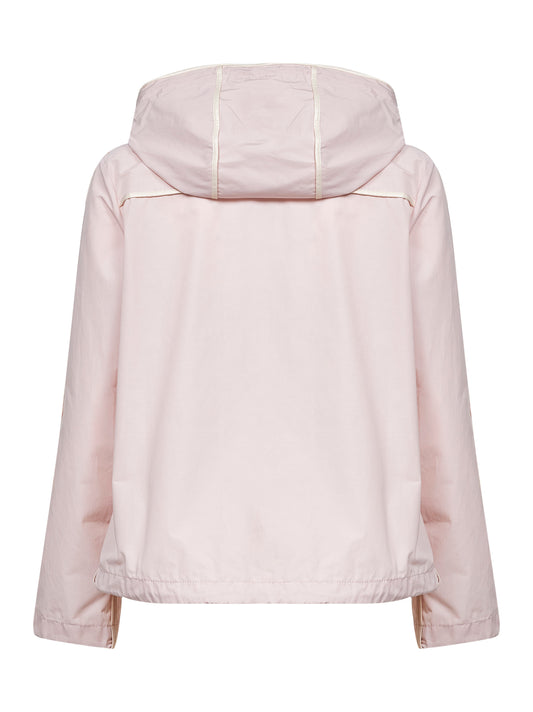 Giacca con cappuccio Sarracenia rosa chiaro