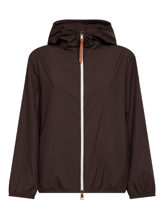 Giacca a vento con cappuccio Fegeos marrone