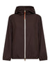 Giacca a vento con cappuccio Fegeos marrone