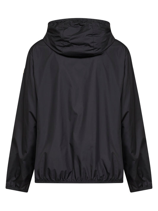 Giacca a vento con cappuccio Fegeos nera