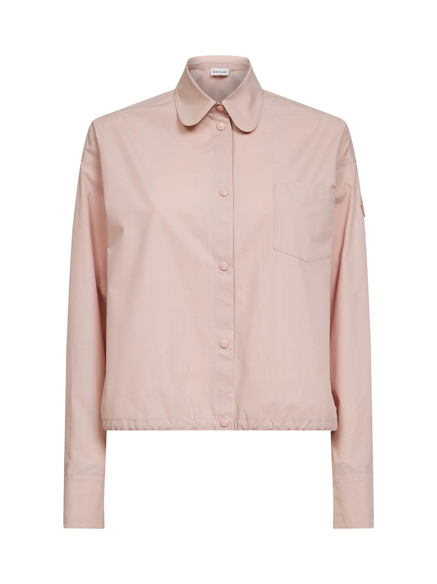 Camicia in popeline di cotone rosa