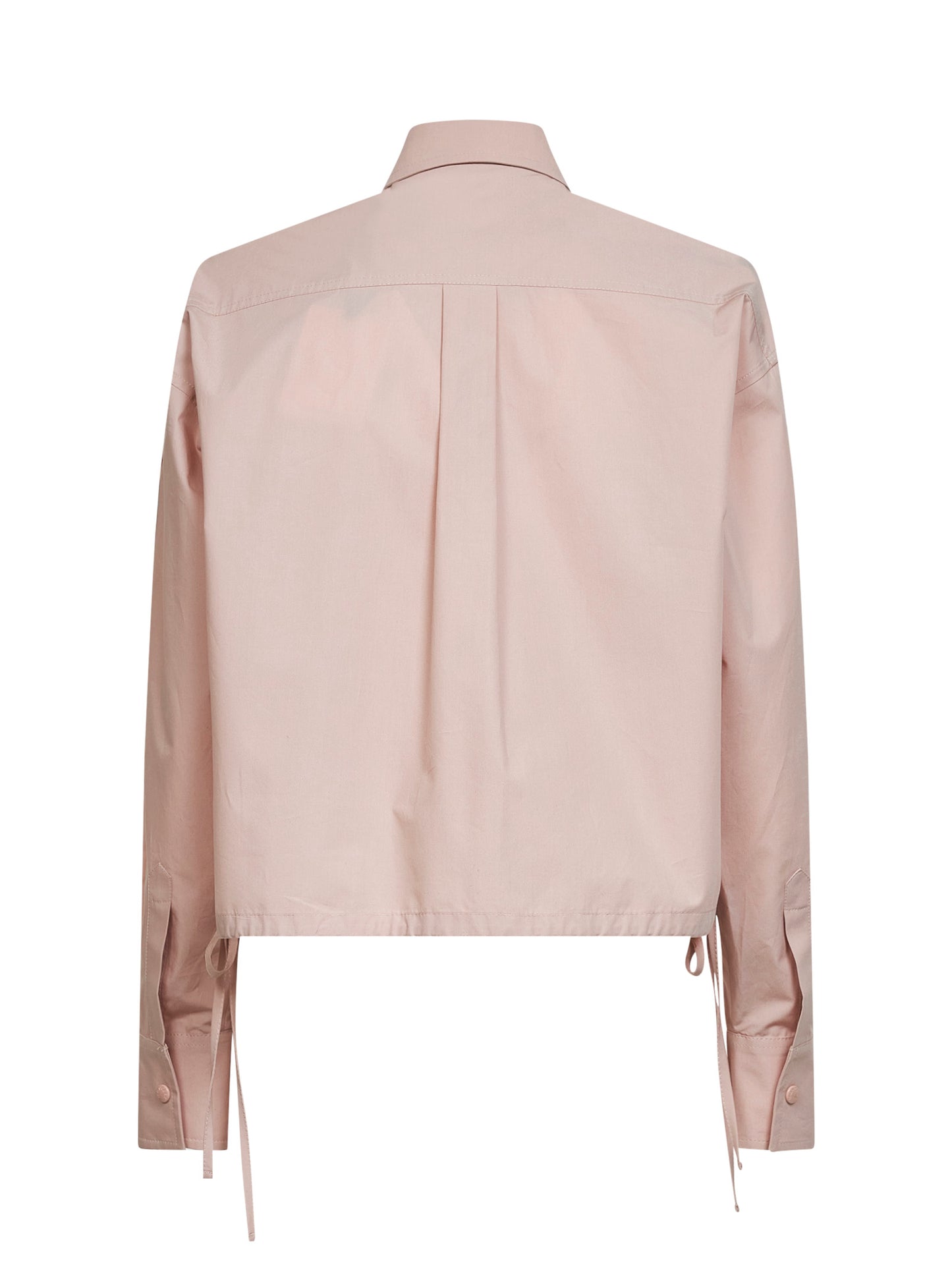 Camicia in popeline di cotone rosa