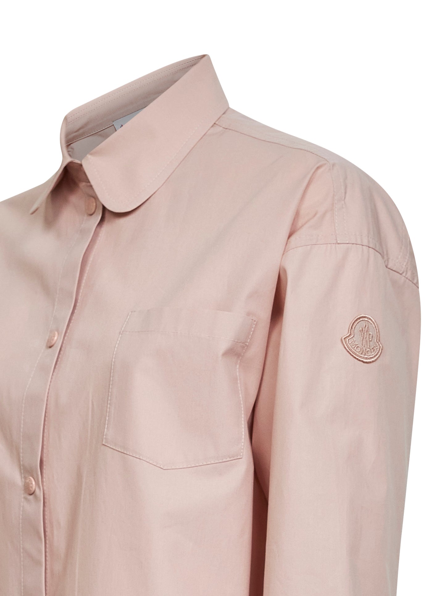 Camicia in popeline di cotone rosa