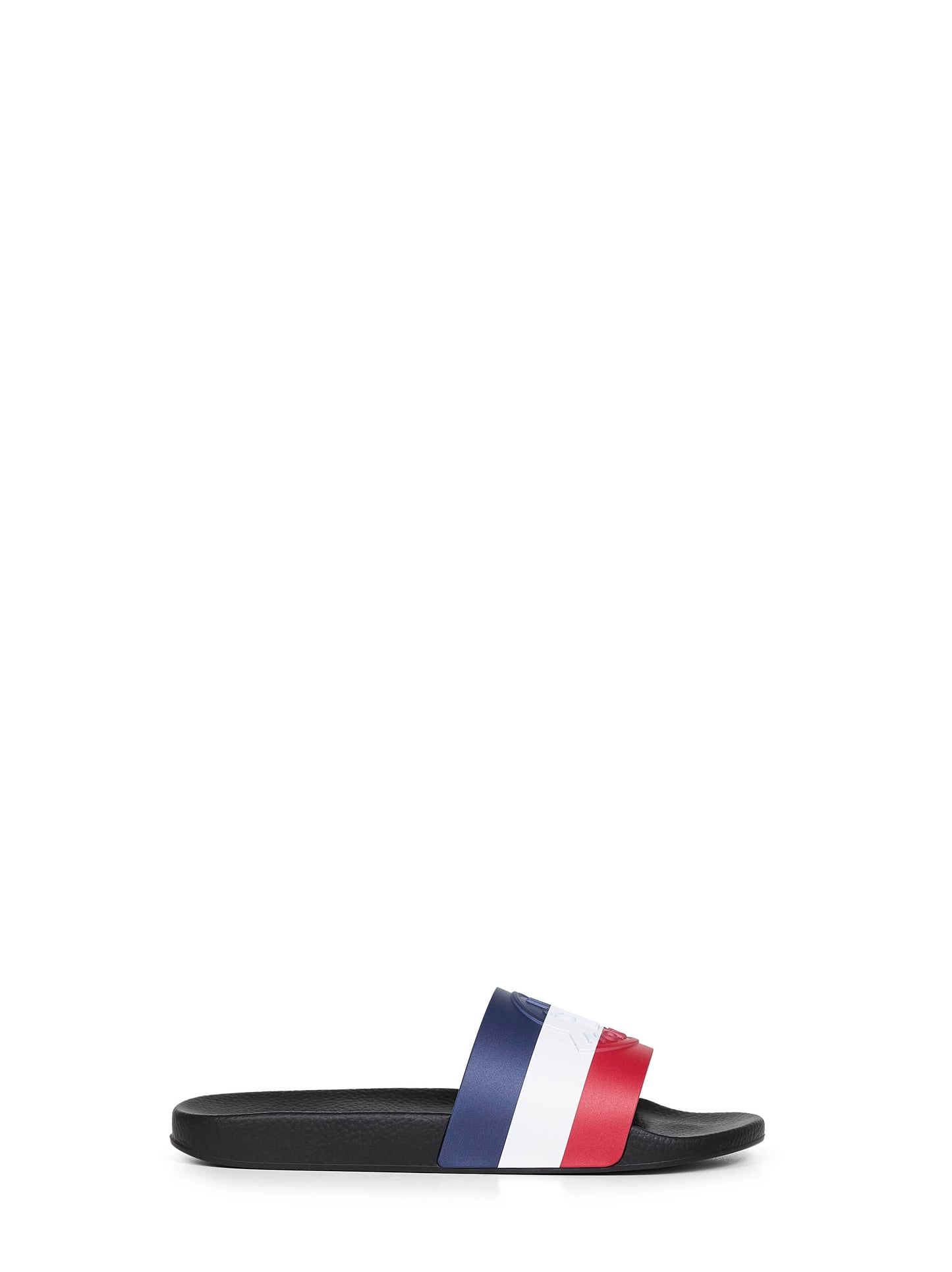 Tricolor rubber Basile slides