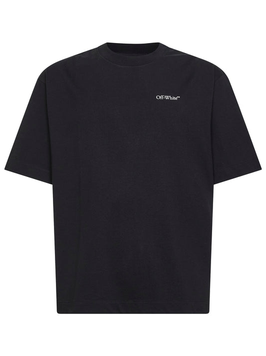 Black jersey Half Arrow Skate T-shirt