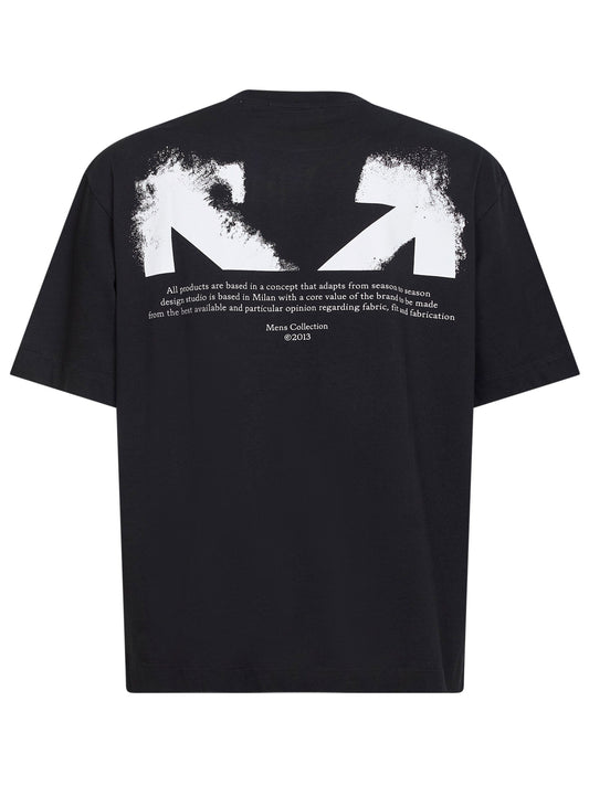 Black jersey Half Arrow Skate T-shirt