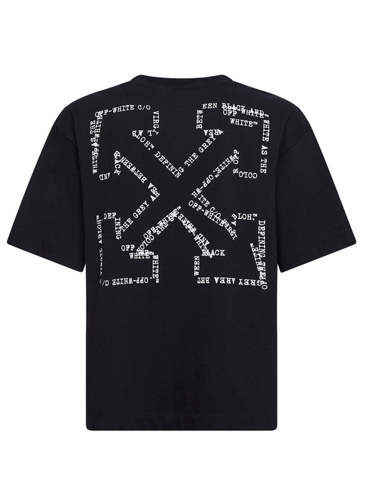 Black cotton jersey Type Arrow Skate T-shirt