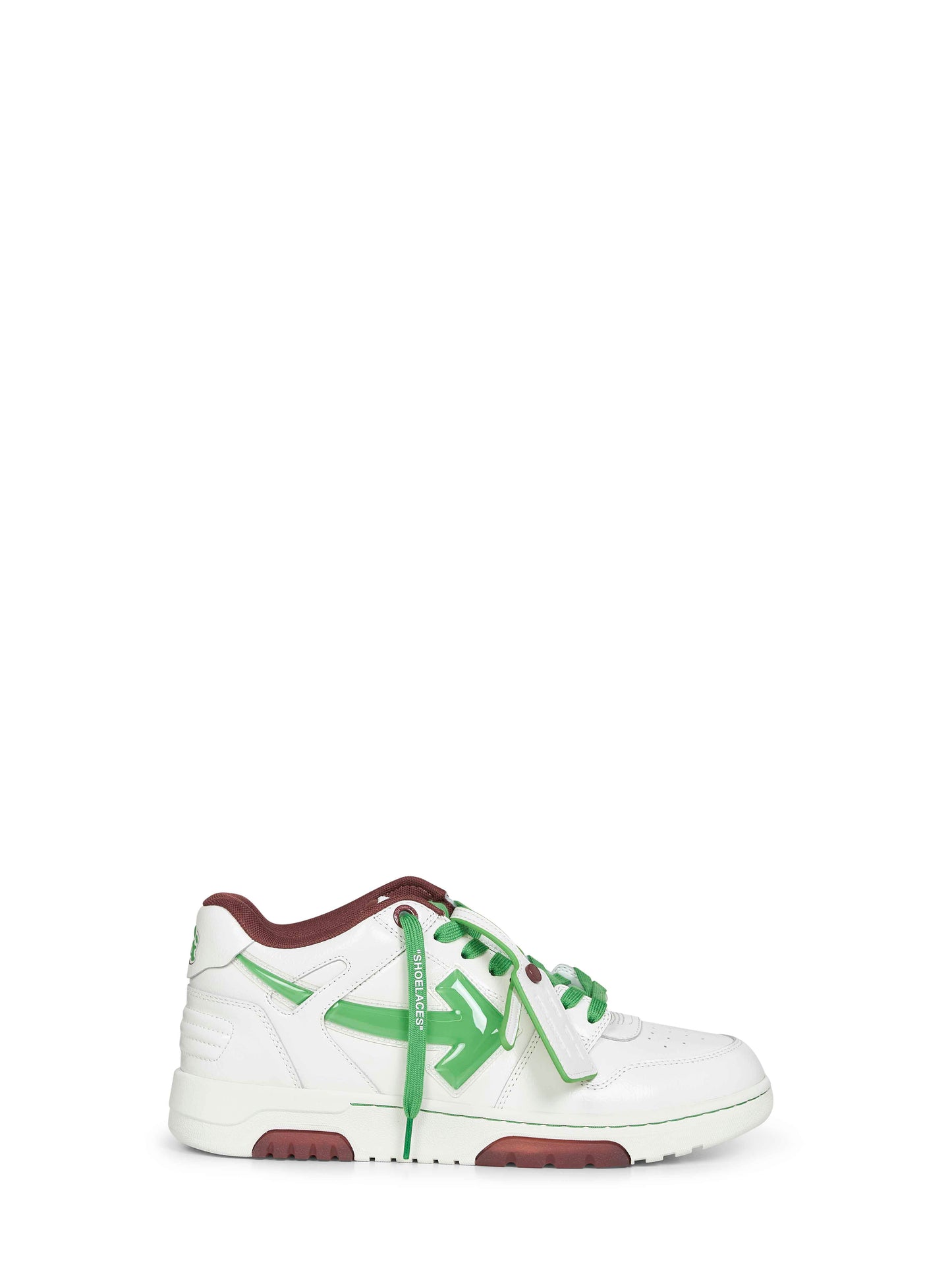 White and green Out Off Office sneakers
