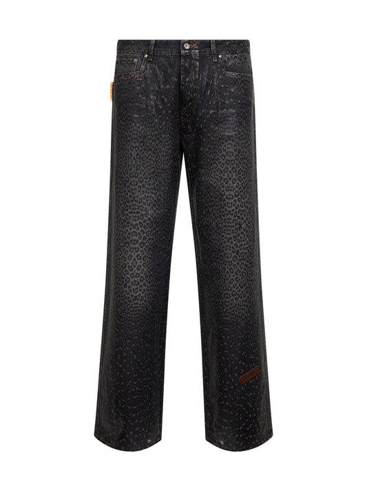 Spotted denim Rich Kid jeans