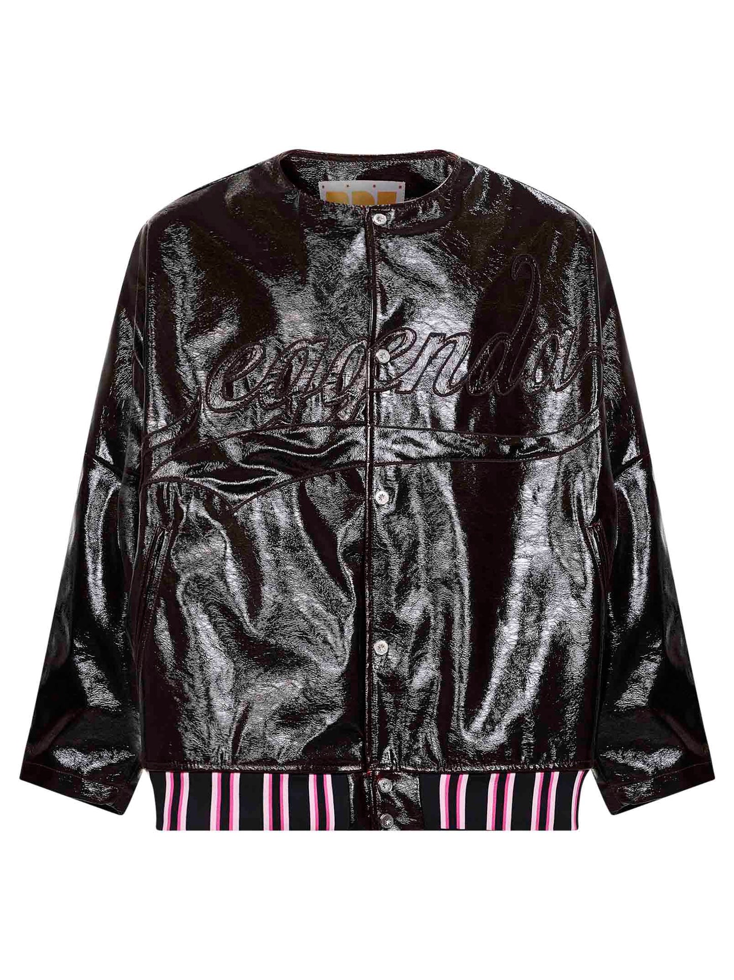 Burgundy coated fabric Leggenda Due jacket