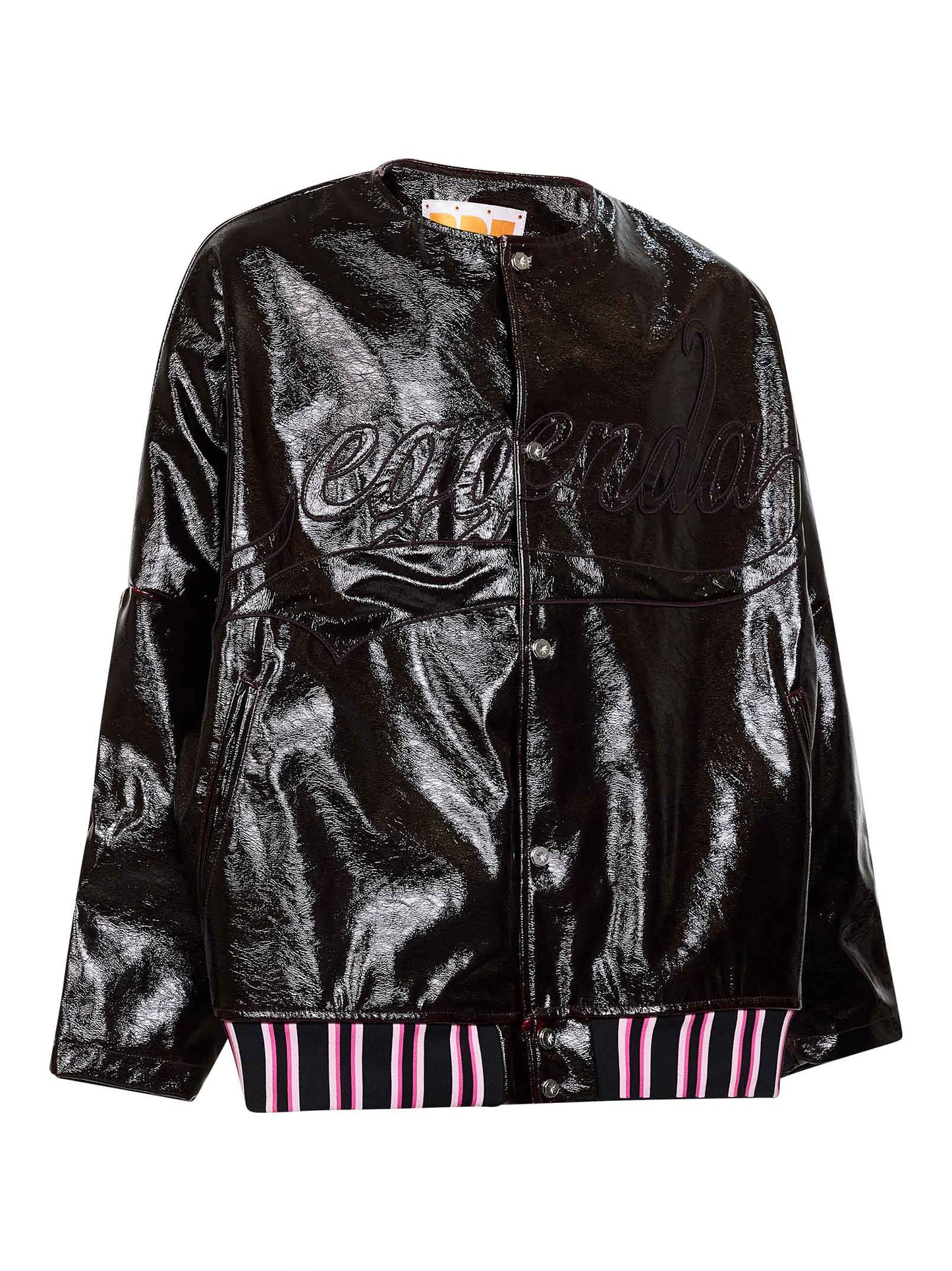 Burgundy coated fabric Leggenda Due jacket