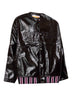 Burgundy coated fabric Leggenda Due jacket