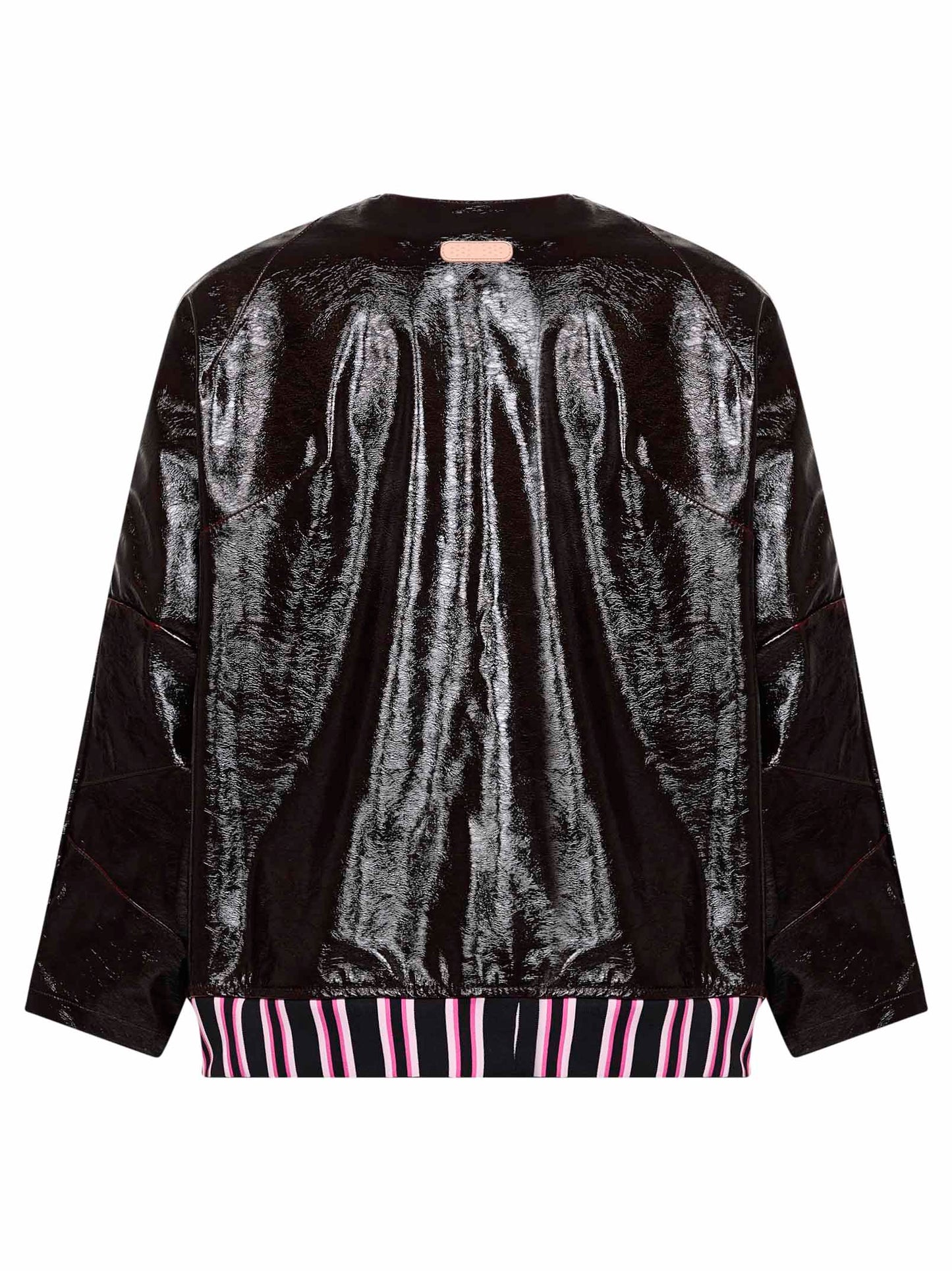 Burgundy coated fabric Leggenda Due jacket