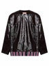 Burgundy coated fabric Leggenda Due jacket