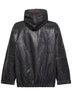 Sacco spotted denim hooded anorak jacket