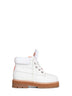 Off white leather Strada ankle boots<BR/>