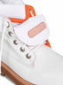 Off white leather Strada ankle boots<BR/>